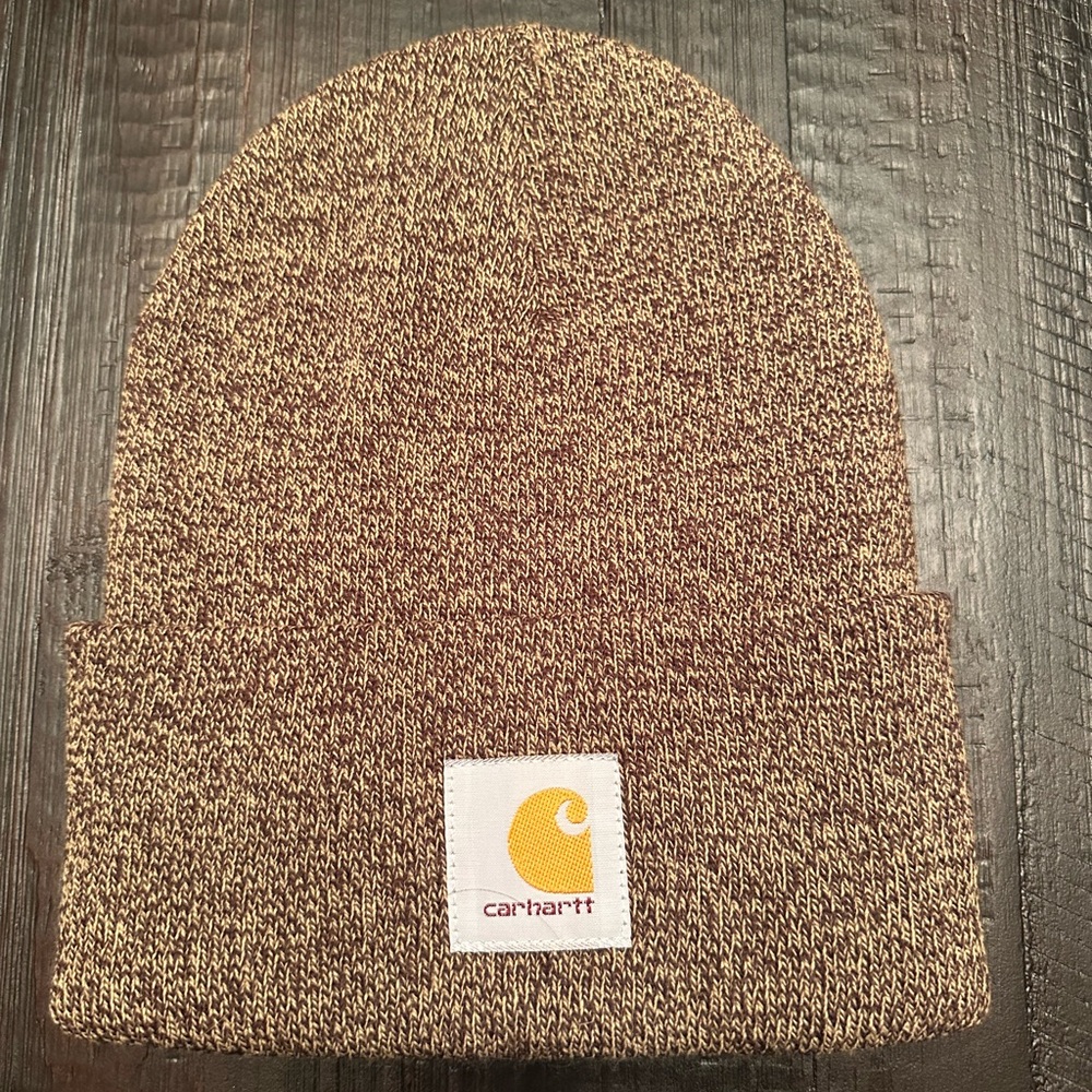 Carhartt Heather Brown Knit Beanie OS NWOT